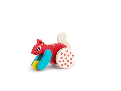 Jouet à Pousser Écureuil Bornelund Rouge BAJ21630R