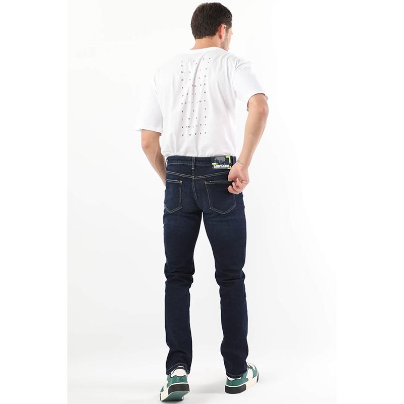 Pantalon Jean Regular Fit Homme Bleu Marine