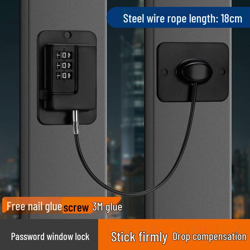 

Віконний замок з нержавіючої сталі без свердління, засувка для дитячої безпеки та захисту від крадіжок