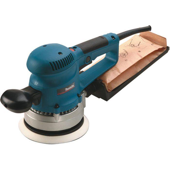 MAKITA BO6030JX PONCEUSE EXCENTRIQUE 310 W – Ø 150 Mm AVEC JEU DE PAPIERS ABRASIFS & MAKPAC 3
