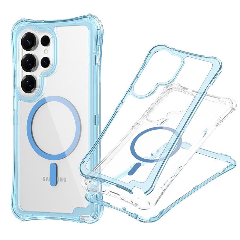 New for Samsung S25 ULTRA Magnetic Transparent 3-in-1 Phone Case
