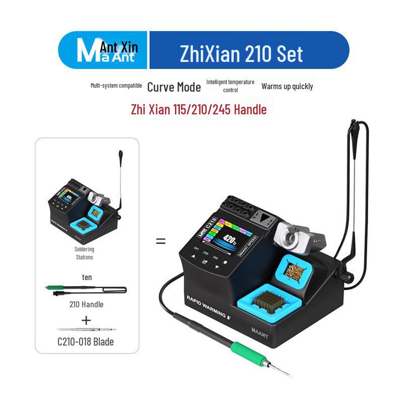 

Ant Xin 2025 High-Frequency Smart Soldering Station - 210/245 Digital Display, Rapid 2-Second Heat-Up, High-Power Electric Soldering Iron