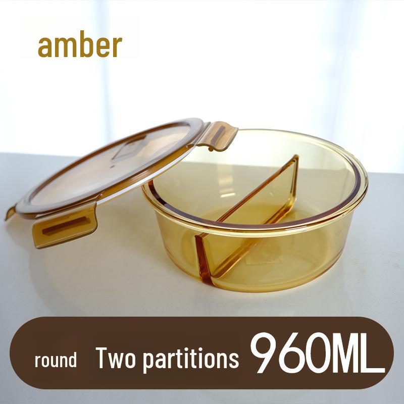 Mikrowellengeeignete Lunchschüssel aus Borosilikatglas mit Deckel