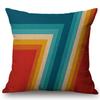 Scandinavian Throw Pillow Case Nordic Style Decorative Cushion Covers Black Yellow Geometric Strips Plaid Sofa Cushion Cover