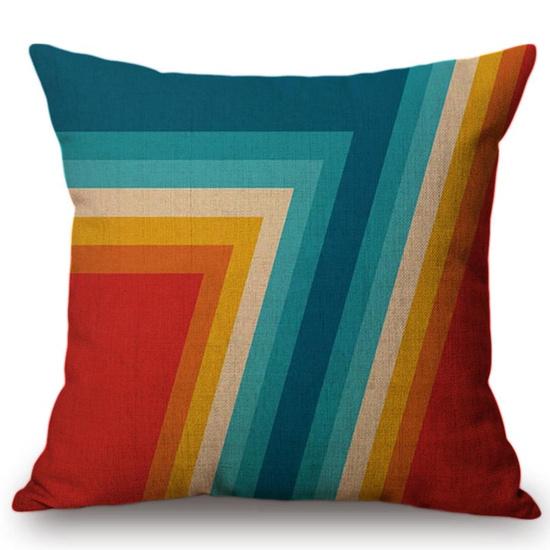 Scandinavian Throw Pillow Case Nordic Style Decorative Cushion Covers Black Yellow Geometric Strips Plaid Sofa Cushion Cover