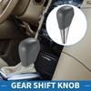 ABSOPRO Automatic Gear Shift Knob for Toyota Camry Plastic Faux Leather Automotive Gearbox Stick Shifter Lever Gray with Gray Stitching 2007-2014,