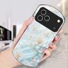 Schöne weiße Blumen Für iPhone 17 Air 16 15 14 Pro 13 Plus 12 mini 11 Pro Max XR X 7 8 Elliptische gehärtete Glas Handyhülle