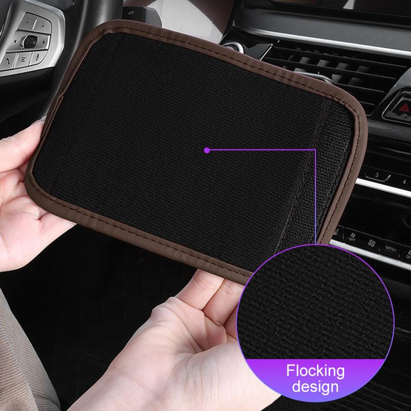 For Hyundai N Line I40 I30 I20 I10 Sonata Elantra FE Accent Tucson Kona Car Roof Armrest Covers PU Leather Glove Protective Mat
