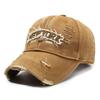 Distressed Baseball Cap Women Unisex Trendy Embroidered Letter Sun Visor Dad Hat