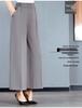 Women's High-Waist Loose Wide-Leg Summer Culottes for Middle-Aged and Elderly