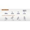 Heavy Duty Foldable Projector Stand 3 In 1 Easy Installation Foldable Desktop Mount For Wall Home Conference Room