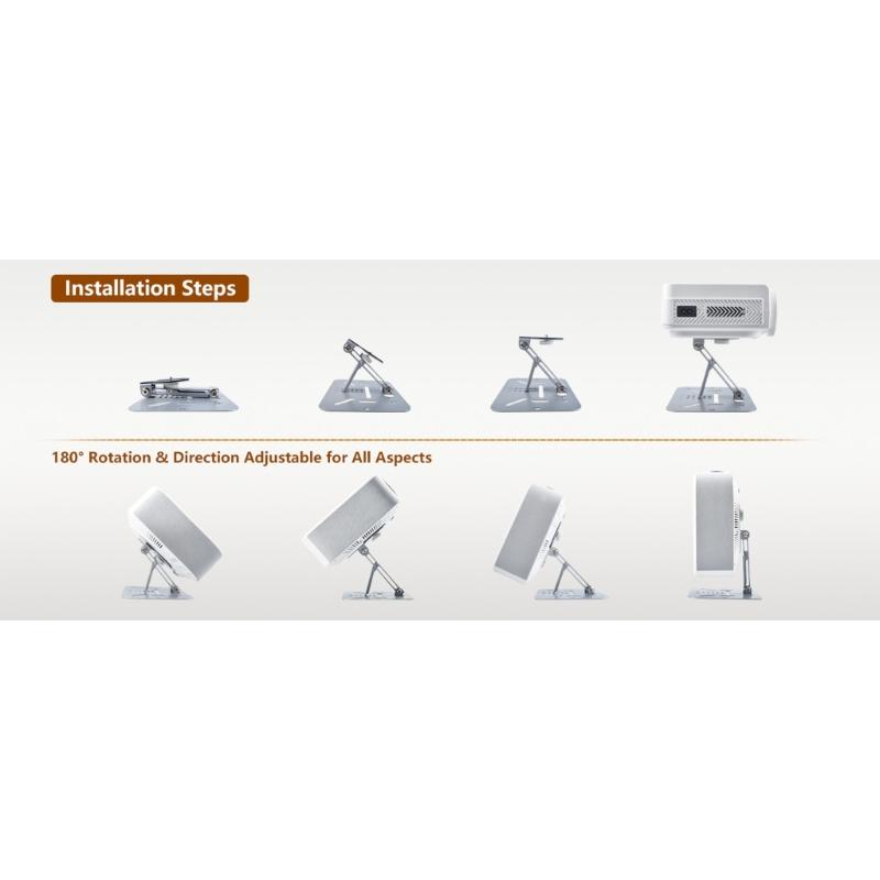 Heavy Duty Foldable Projector Stand 3 In 1 Easy Installation Foldable Desktop Mount For Wall Home Conference Room