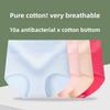 Big Size Ladies Spring and Autumn Pure Cotton 10A Anti  Bacteria High Waist Belly Triangle Briefs