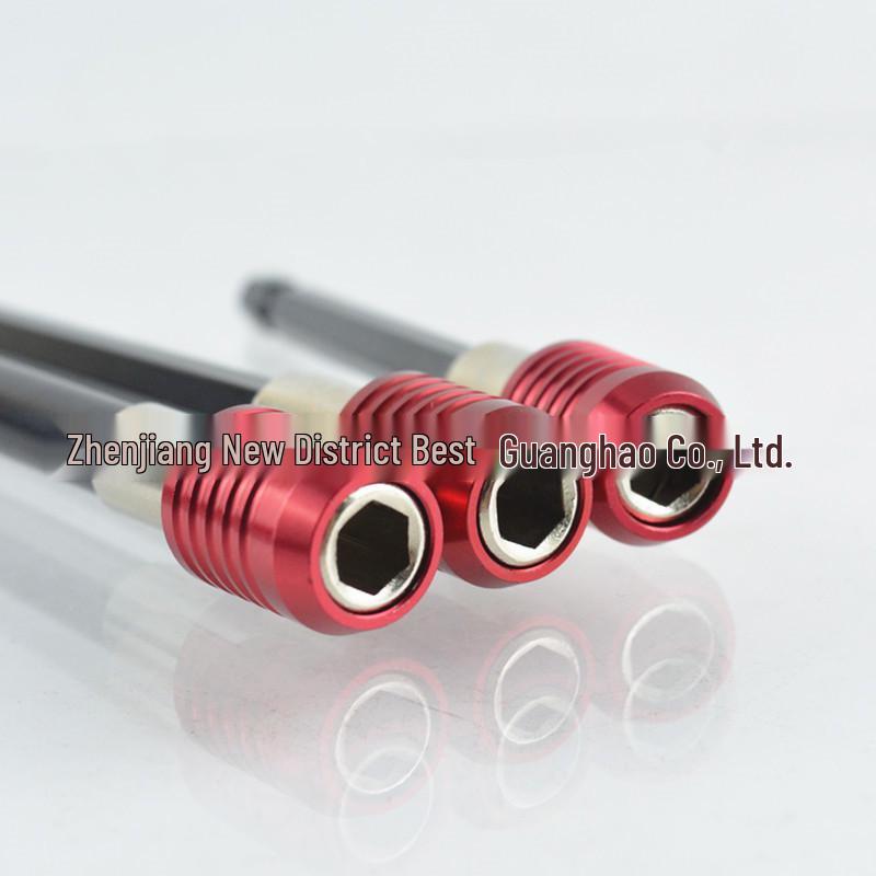 Red Quick-Change Hex Shank Extension Rod - 1/4” Bit Sizes: 50mm, 100mm, 150mm, 300mm.