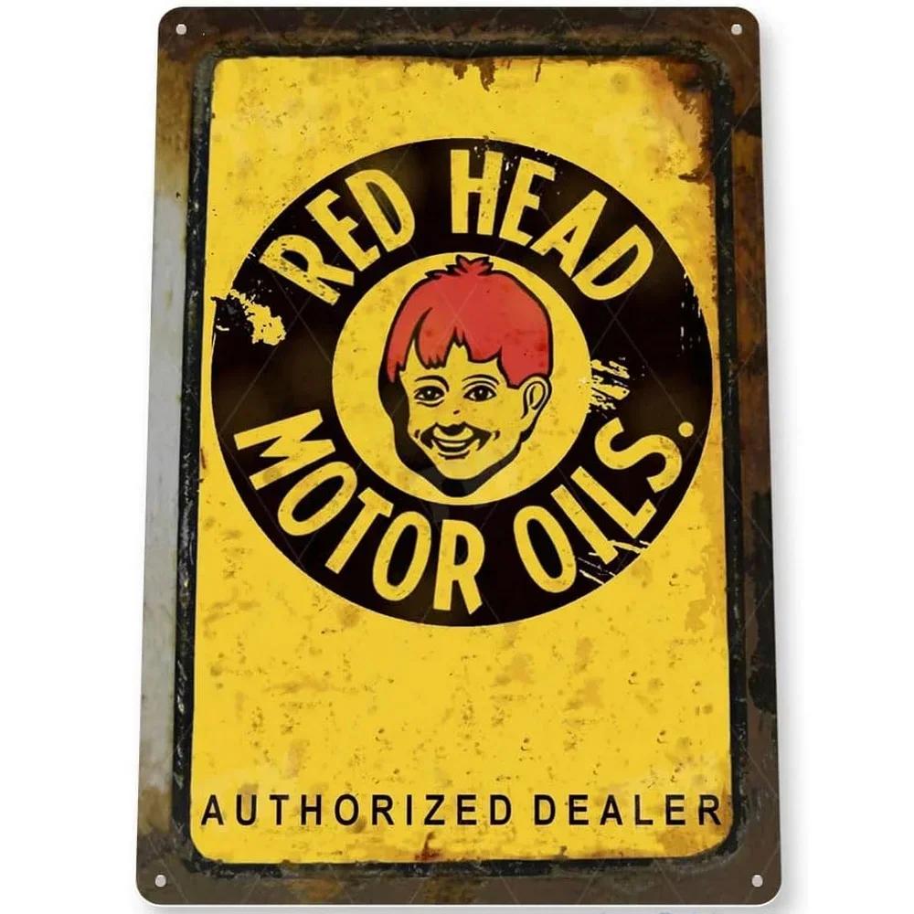 Vintage Metal Tin Signs Gulf Esso Agip Texaco Sinclair Mobile Man Cave Plate Motor Oil Garage Wall Stickers Gas Decor Plaque