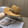 Unisex Wide Brim Sun Hat Men Women Outdoor Retro Western Cowboy UV Protection Breathable Adjustable