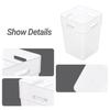 2Pcs Refrigerator Storage Box Transparent Buckle Design PP Fridge Side Door Food Holder for Kitchen