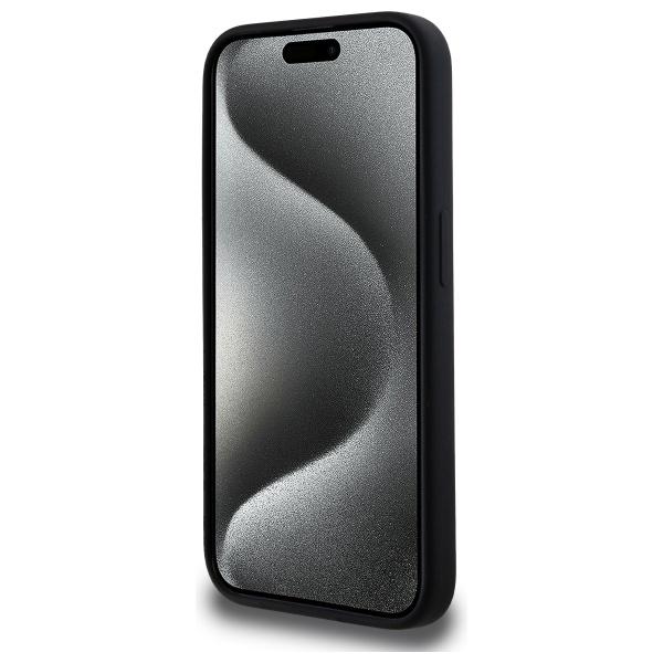 Karl Lagerfeld Klhmp15Lskhpplk Iphone 15 Pro 6.1 Czarny/Black Hardcase Silicone Karl Head Print Magsafe