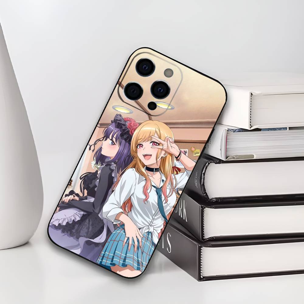 Shizuku Kuroe Marin Kitagawa Phone Case For iPhone 17,16,15,14,13,12,11 Plus,Pro Max,XS,Soft Black Cover iPhone12PROMAX