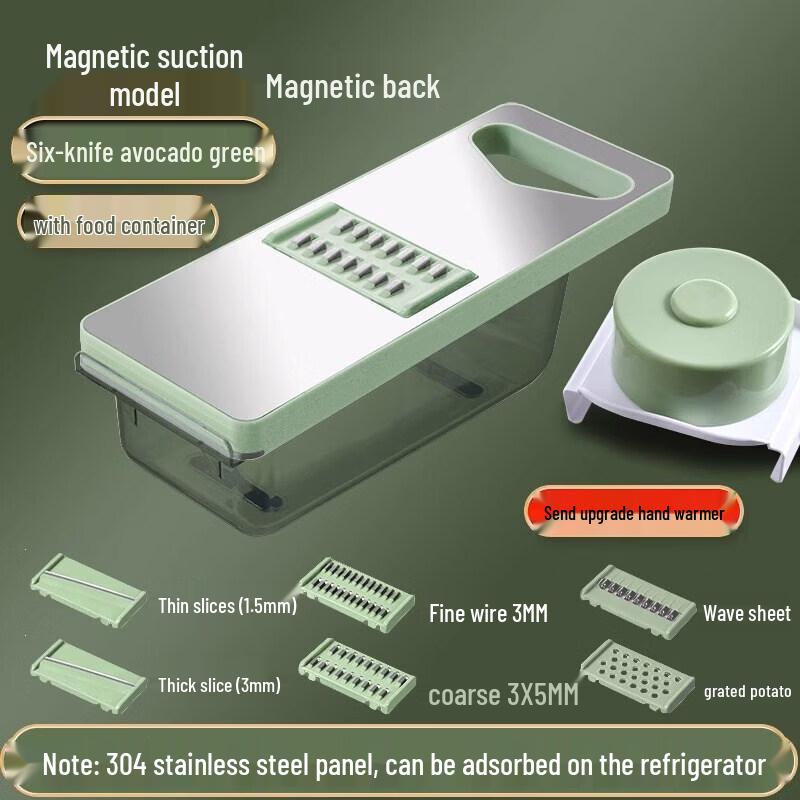 Multi-functional Kitchen Mandoline Slicer with Hand Guard