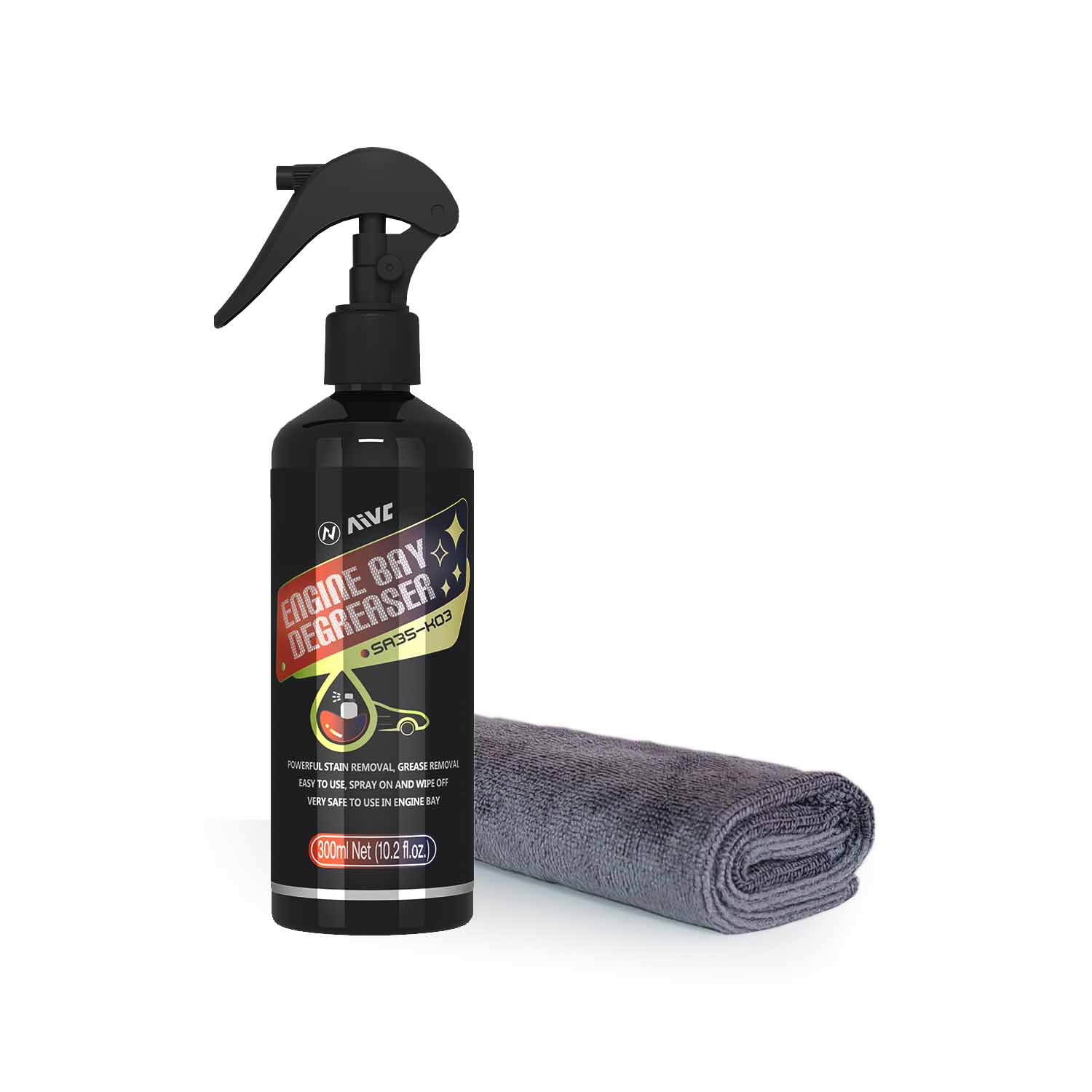 

AIVC Очиститель моторного отсека автомобиля Мощное дезактивирующее чистящее средство для моторного отсека Автодетейлер Чистящее средство для автомобиля