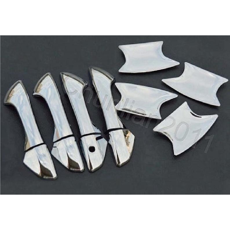 Chrome Door Handle Bowl Cup Cover Trim for 2008-2012 Honda Accord Sedan 12PCS