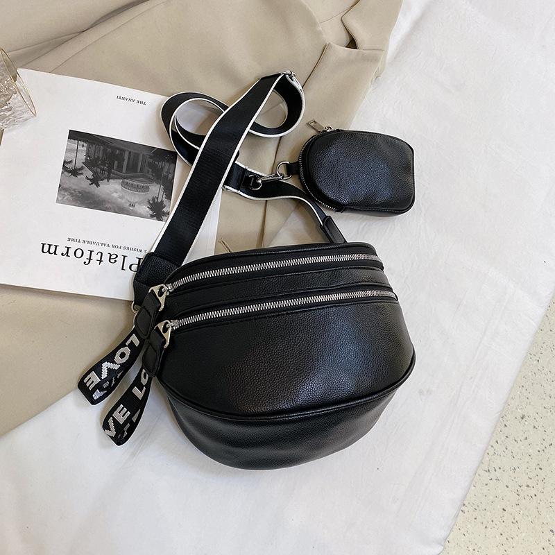 

Yogodlns Новая сумка через плечо с широким ремешком для женщин Женские сумки из искусственной кожи с сумочкой Женские седельные сумки Женская сумка через плечо