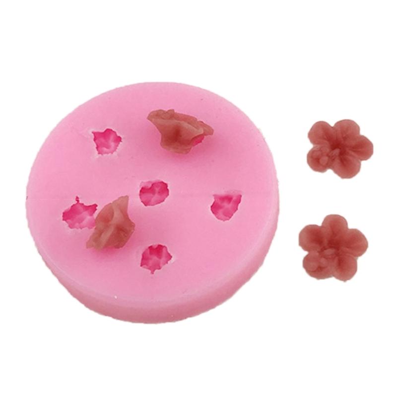 Wiederverwendbare blumenförmige Silikonform Wiederverwendbare Bastelformen Geeignet für handgefertigten Schmuck und Schreibtischdekorationen