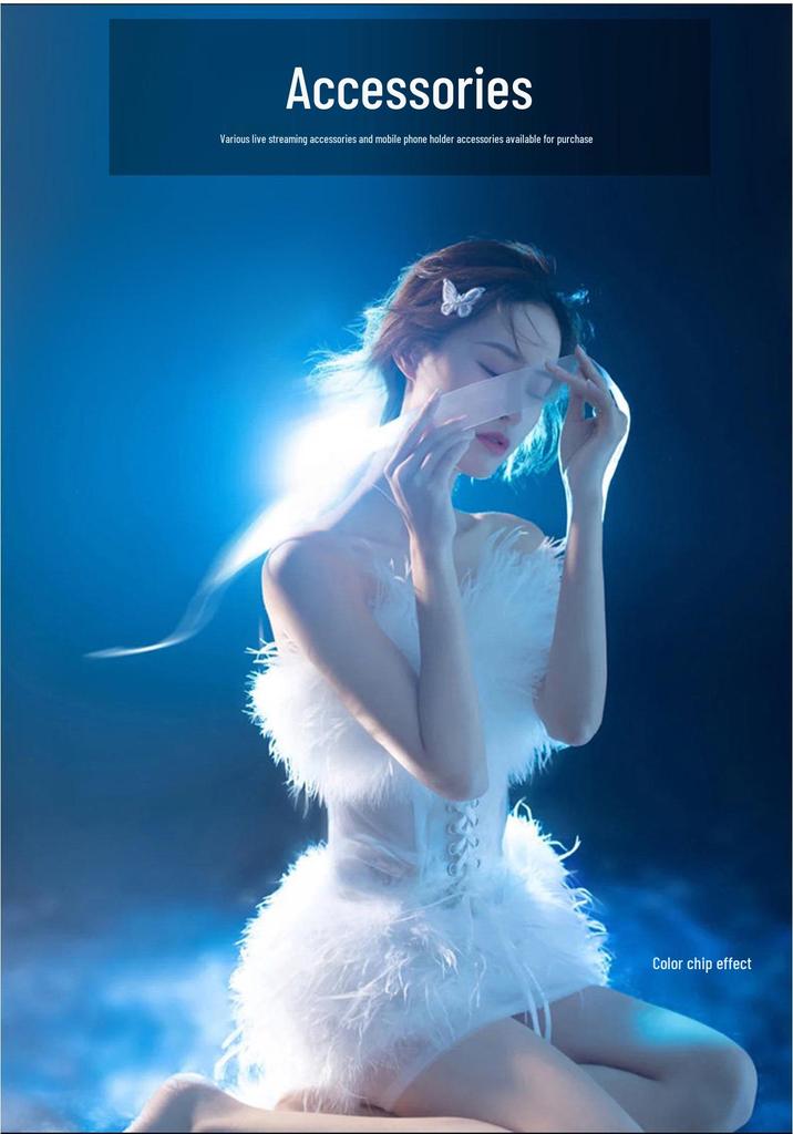 Mermaid Princess Live Broadcast Colorful Spotlight for Streamers