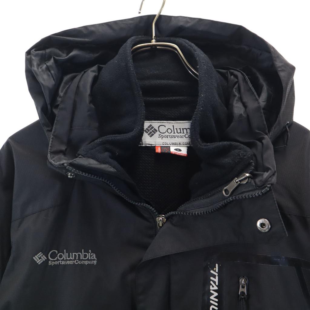 Columbia 3WAY Outdoor jacket M black GORE-TEX fleece liner Men's Used