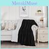 Modern Minimalist Polyester Sherpa Blanket For Sofa Bed Travel Warmth