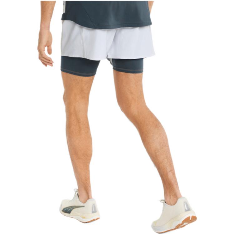 Puma Recyclable Eco-Friendly Series Casual Solid 2-In-1 Running Shorts Men Bottoms Grey 521408-72
