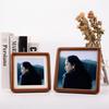Walnut Solid Wood Square Photo Frame with Mortise and Tenon Structure for Desktop Display