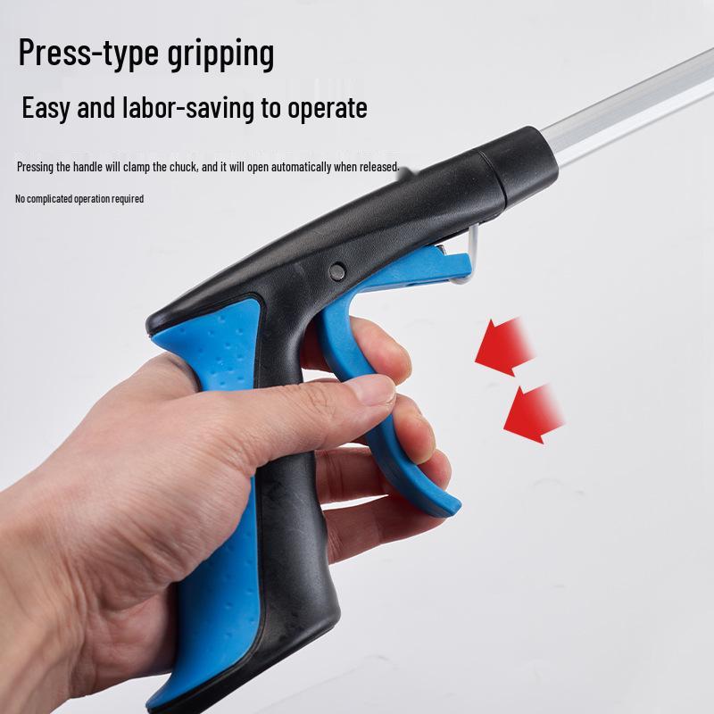 Foldable Long-Handled Aluminum Trash Picker for School Children