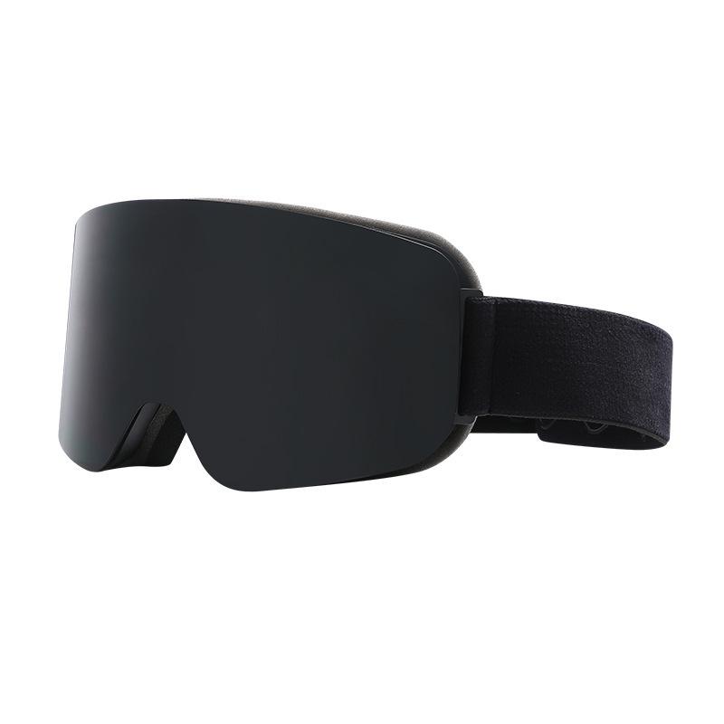 Cylindrical Double-Layer Anti-Fog Ski Goggles for Myopia & Snow Blindness Protection