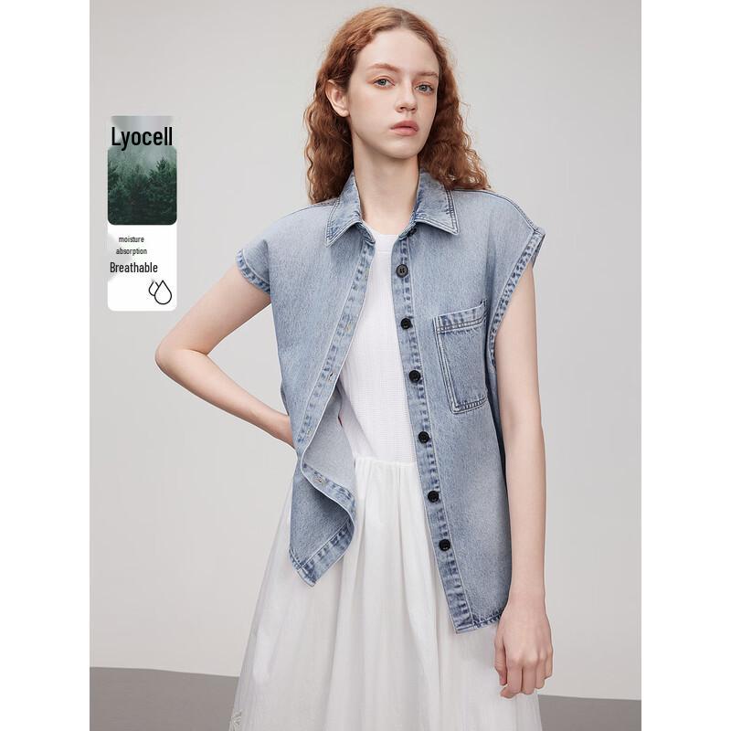 ELLE Women s Lyocell Blend Sleeveless Vest L