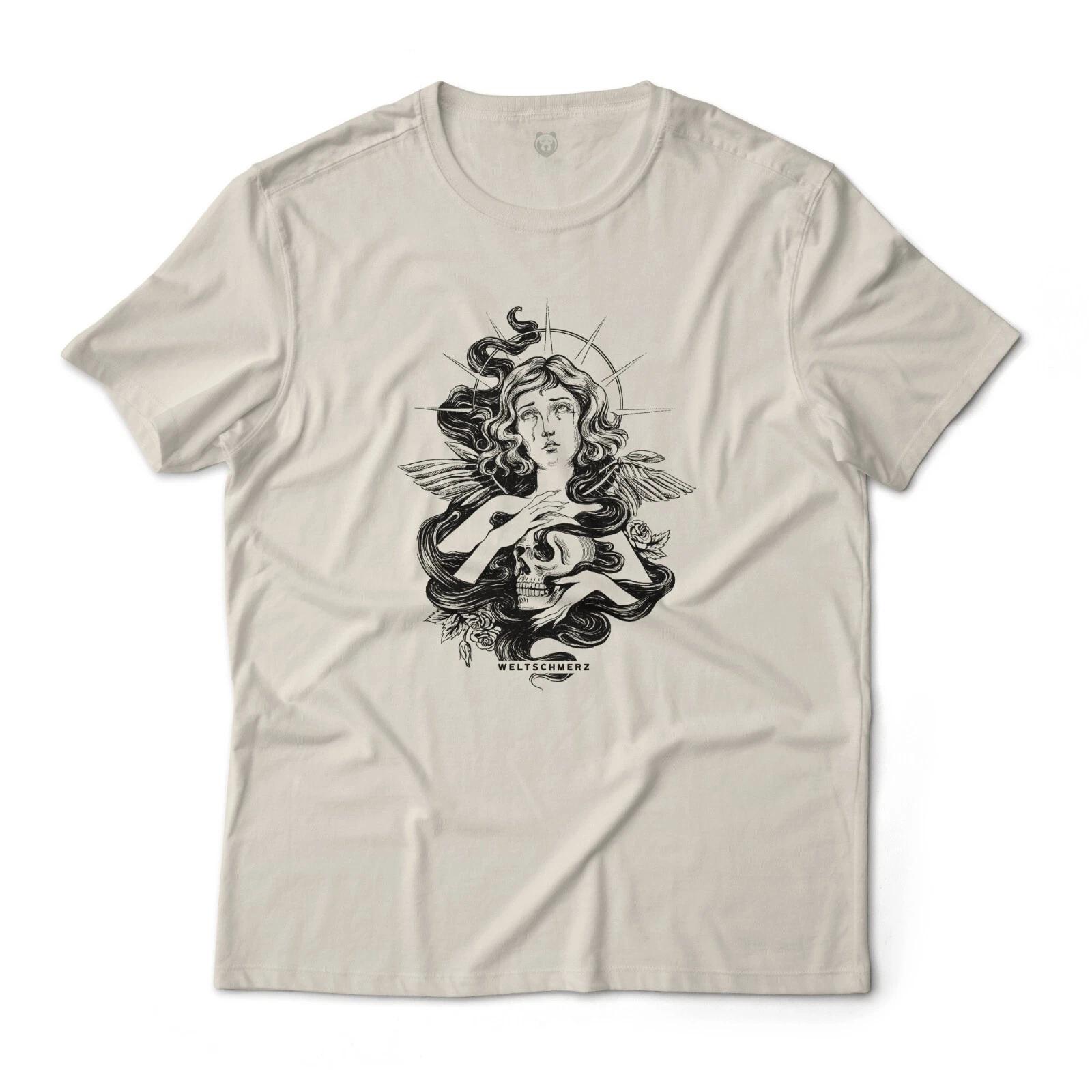 Weltschmerz German Melancholy Art Graphic T-T-Shirt Unisex Lightweight Cotton S