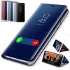Умный зеркальный откидной чехол для телефона iPhone 15 14 X XR XS 5S SE 22 7 8 6 6S Plus 11 12 13 14 Mini Pro Max чехол с магнитной подставкой