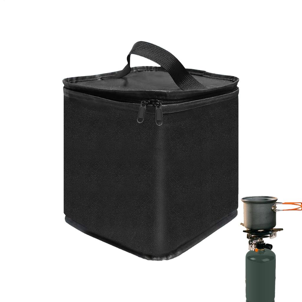ButaneFuel Canister Cover Oxford Cloth Camping Lantern Gas Tank Bag Camping Storage Bag for Outdoor Camping Cooking Hiking