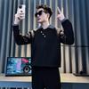 Cross Trendy Men's Autumn Sweatshirt - Simple, Loose, Versatile, Fashionable Long Sleeve Round Neck (48-Hour Shipping)