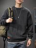 Men's Retro Textured Yarn Knitwear: Round Neck Base Layer for Autumn/Winter