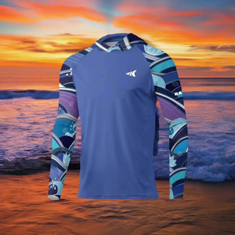 2025 Hoodie UPF 50+UV Protective Top Crab Splicing 3D Printed Quick Drying Breathable Outdoor Hoodie Fishing Shirt