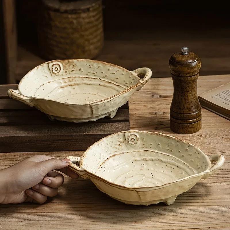 Ceramic Bowl Luxury Ramen Noodle Bowl Fruitplate Kitchen Utensils Microwave Creative Tableware Table Services Pretty Decoration