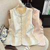 Double-Sided Layered Chinese Style Jacquard Vest for Middle-Aged & Elderly - Spring Qipao Vest