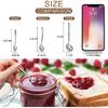 Small Spoons Mini Set - 8 Pcs Tiny Stainless Steel Spoons for Spices, Salt, Sugar, Pepper, and Honey - Food-Grade 304 Mini Condiment Scoops(8 Pcs