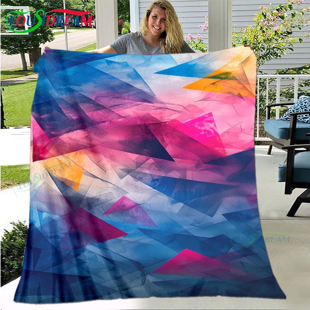 Fashion 3D Popular Mobile Wallpaper Four Seasons Blanket Sofa Cover Travel Bed Plush Blanket Travel Office Break Blanket Gift