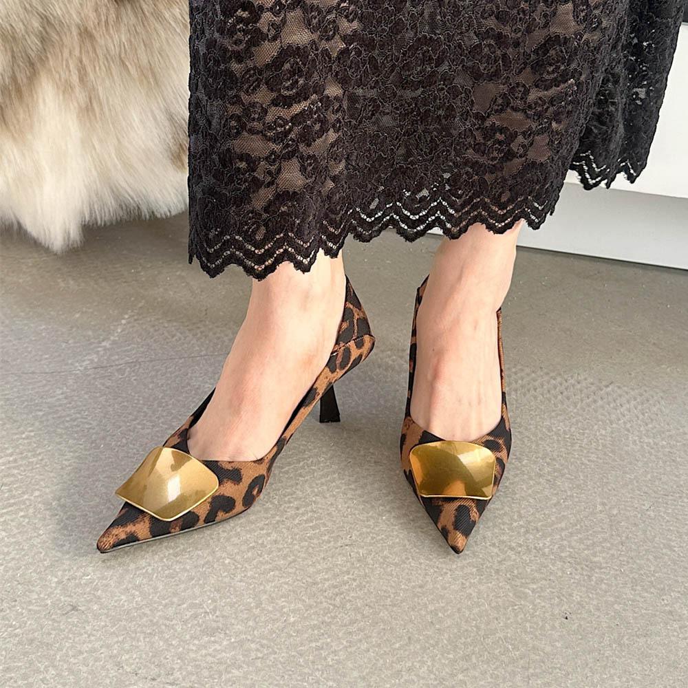 Single Shoes Spring New Pointed Professional Commuter Cat Heel Work Shoes Not Tired Feet Shallow Mouth Temperament High Heels Women