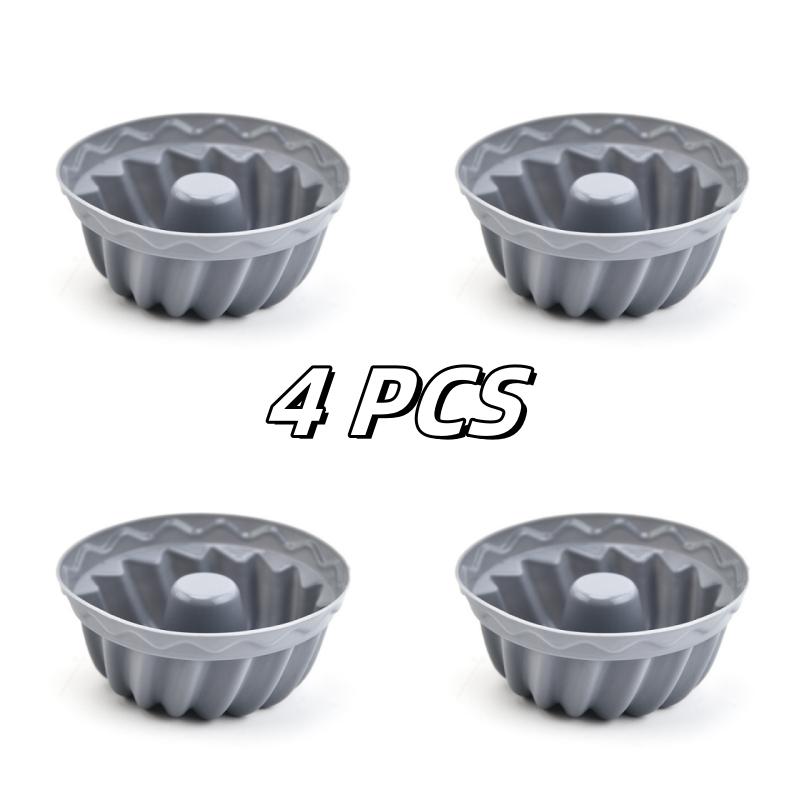 4pcs  Silicone Muffin Cupcake Mold Making Cake Pudding Jelly Baking Tools Are Simple and Convenient
