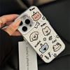 Hollow small animals are suitable for Apple 15 16promax mobile phone case 13pro colored silver case anti-drop 11 12 cartoon