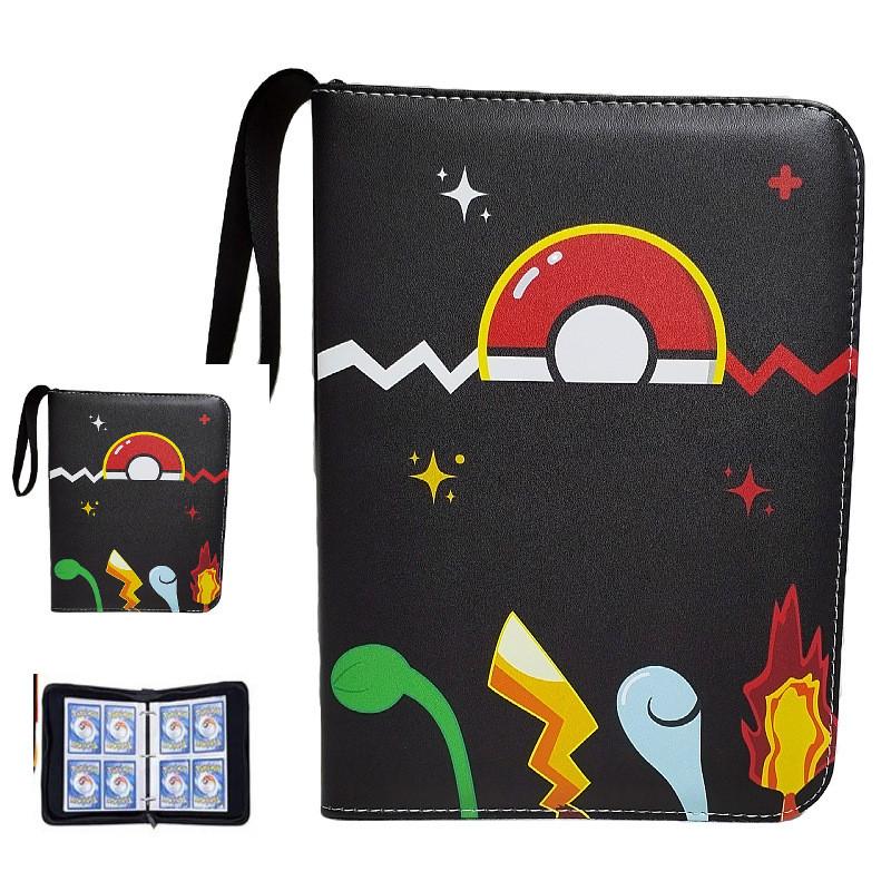 52 Style 400pcs Card Album 2x2 Loose-leaf Large Capacity Leather Anime Zipper Card Collection Photo Album